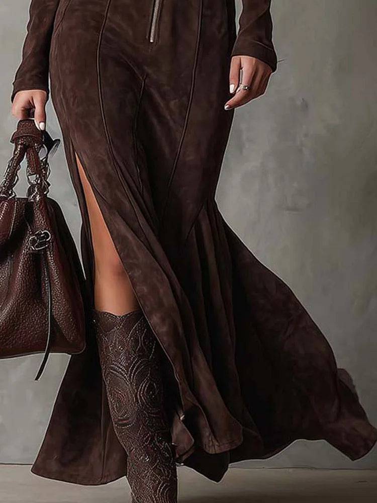 Marsella Long Dress with Belt