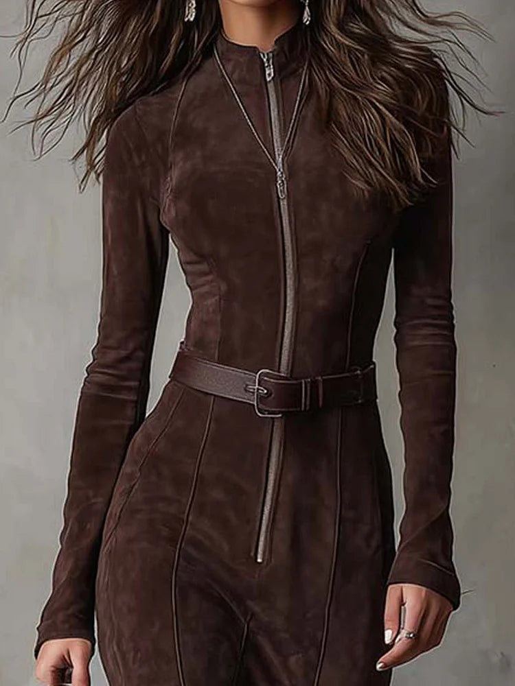Marsella Long Dress with Belt