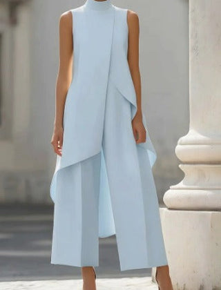 Annabella™ Elegant Drape Long Jumpsuit