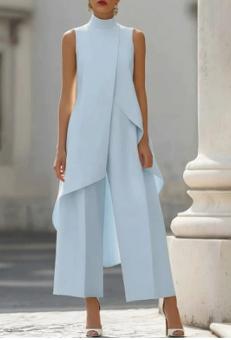 Annabella™ Elegant Drape Long Jumpsuit