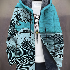 Xavier™ - Luxurious Art-Inspired Zip-Up Hoodie