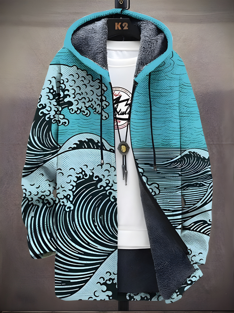 Xavier™ - Luxurious Art-Inspired Zip-Up Hoodie