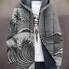 Xavier™ - Luxurious Art-Inspired Zip-Up Hoodie