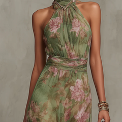 Aurora™ Floral Chiffon Maxi Dress