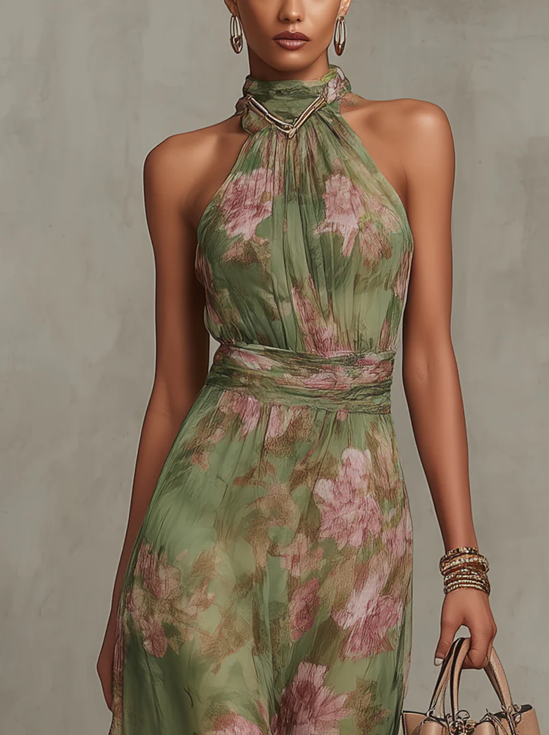 Aurora™ Floral Chiffon Maxi Dress