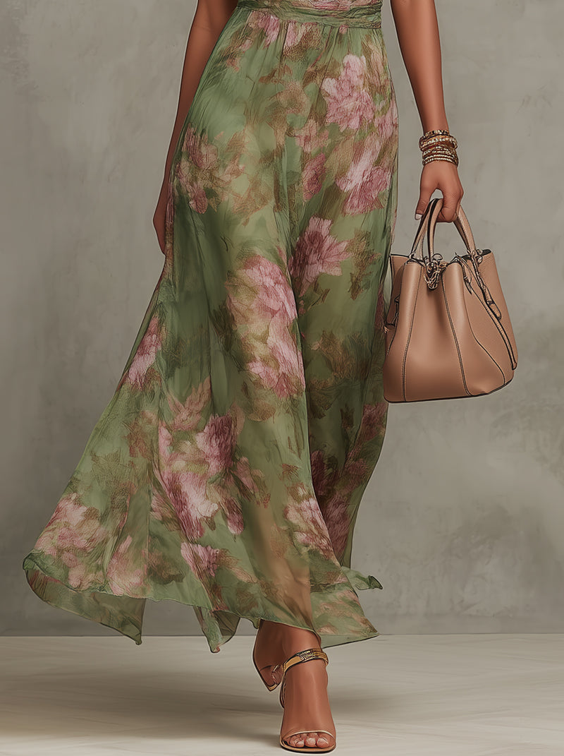 Aurora™ Floral Chiffon Maxi Dress
