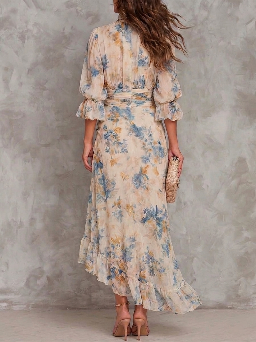 Cassia™ Floral Chiffon Maxi Dress