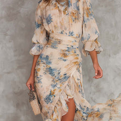Cassia™ Floral Chiffon Maxi Dress
