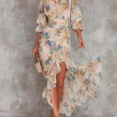 Cassia™ Floral Chiffon Maxi Dress