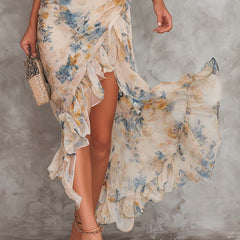 Cassia™ Floral Chiffon Maxi Dress