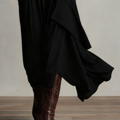 Arielle™ Vintage Asymmetrical Turtleneck Dress