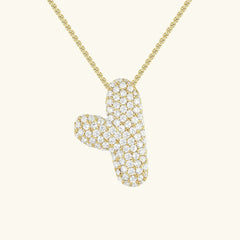 Bubble Initial Necklace