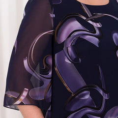 Emma™ Midnight Swirl Chiffon Dress