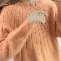 Caitlyn - Stylish Ribbed Knit Sweater