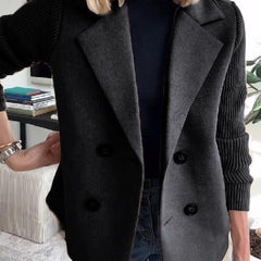 Camryn™ Elegant Knit-Sleeve Blazer