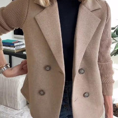 Camryn™ Elegant Knit-Sleeve Blazer