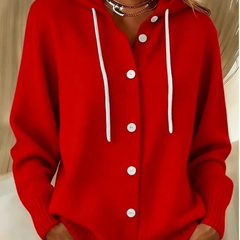 Bella™ | Cozy Hooded Knit Cardigan