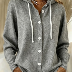 Bella Cozy Hooded Knit Cardigan