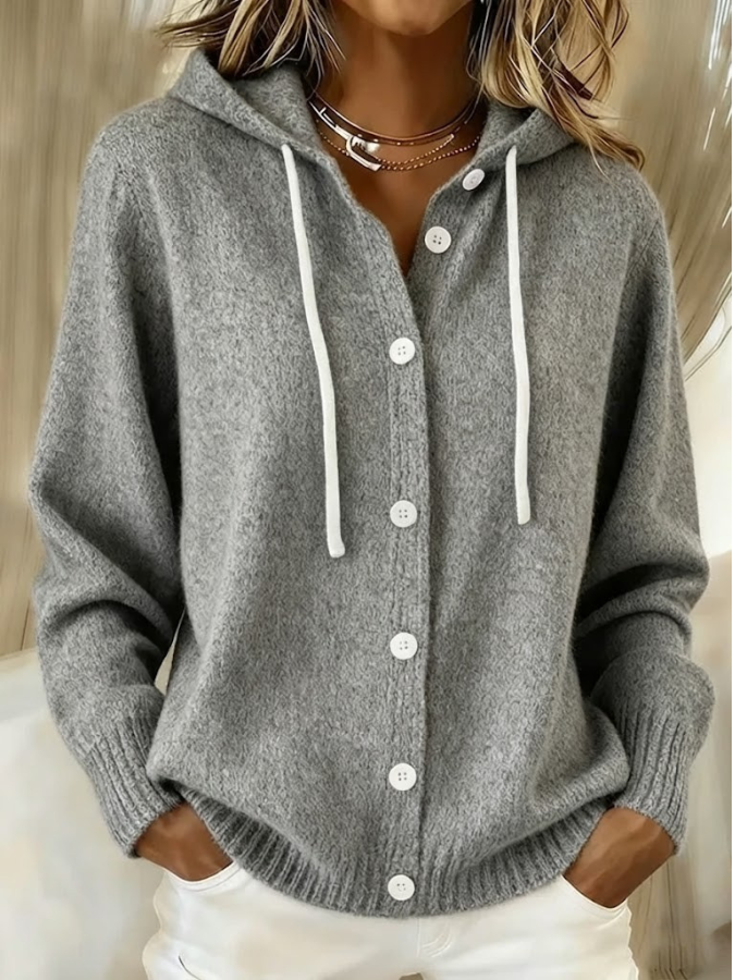 Bella™ | Cozy Hooded Knit Cardigan
