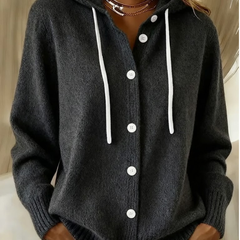 Bella Cozy Hooded Knit Cardigan