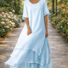 April™ Elegant Dress - Blue