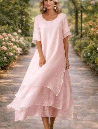 April™ Elegant Dress - Pink
