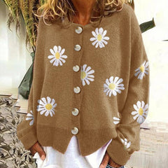 Angel - Cute Cardigan With Daisies