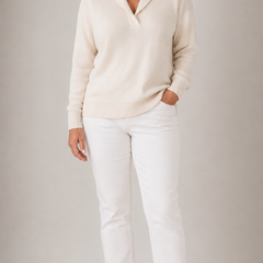 Isabelle Elegant Shawl Collar Knit Jumper