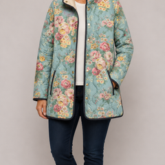 FINLEY™ | Quilted Printed Flower Jacket