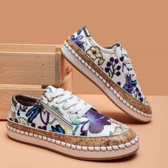 Oluchi™  Floral Orthopedic Zipper Sneakers