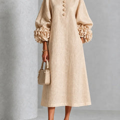 Delphine™ Floral Button-Down Midi Dress