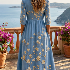 Bluebell Meadow Pocket Midi Dress