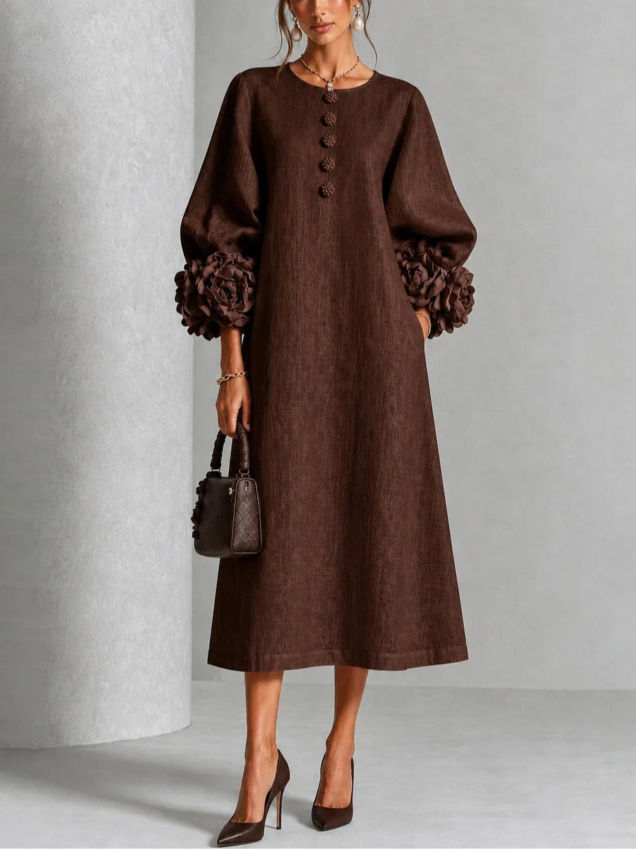 Delphine™ Floral Button-Down Midi Dress