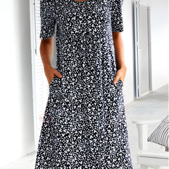 Qahira™  Casual Round Neck Dress