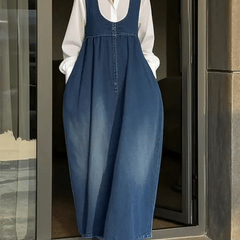 Irene | Loose Denim Vest Dress