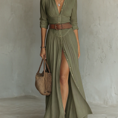 Camille™ Linen Blend Maxi Dress
