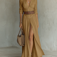 Camille™ Linen Blend Maxi Dress
