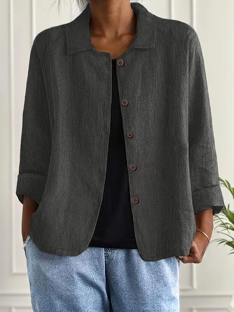 Kyra™ | Relaxed Button Blouse