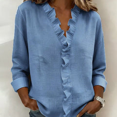 Lottie™ Ruffle V-Neck Blouse