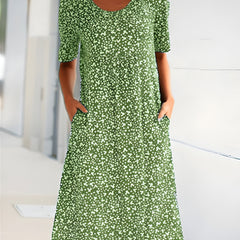 Qahira™  Casual Round Neck Dress