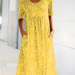 Qahira™  Casual Round Neck Dress