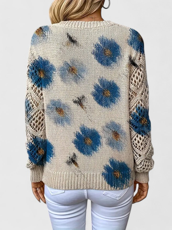 Kaiti™ - Elegant Floral Sweater