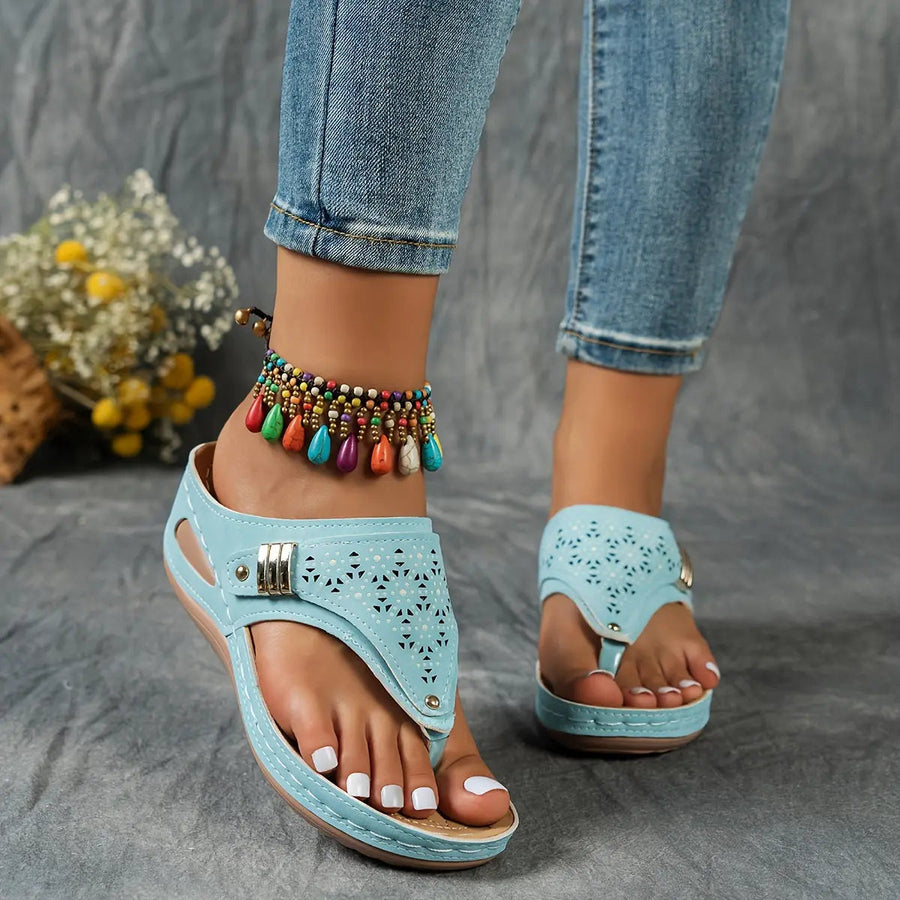 Anna™ | Comfort Wedge Toe Sandals