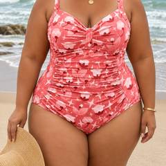 Erin | Plus Size Ruched One-Piece Swimsuit