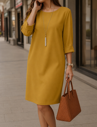 Odette Tummy-Concealing Midi Dress