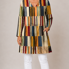 Lydia | Long Blouse with V-Neck