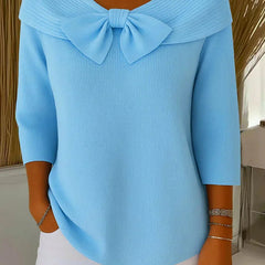 Remi™ Elegant Knitted Bow Top