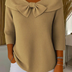 Remi™ Elegant Knitted Bow Top