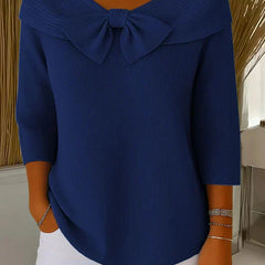 Remi™ Elegant Knitted Bow Top