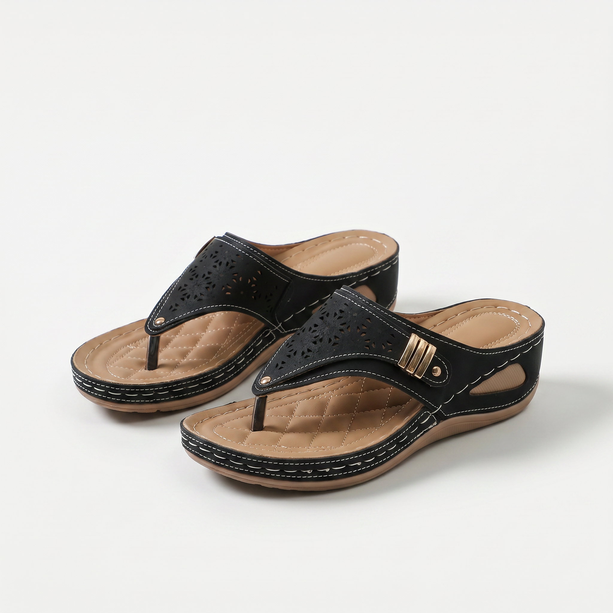 Anna™ | Comfort Wedge Toe Sandals
